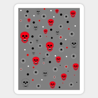 Red Skulls Sticker